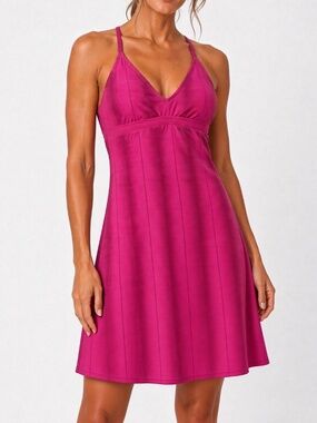 Carve Designs Pink Adjustable Strap Dress